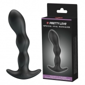 Черный анальный стимулятор простаты с вибрацией Special Anal Massager - 14,5 см. - Baile - в Костроме купить с доставкой