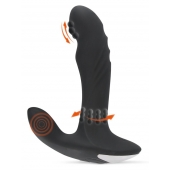 Черный вибромассажер простаты с функцией римминга Plug with Perineum Stimulator - 16,6 см. - Orion - в Костроме купить с доставкой