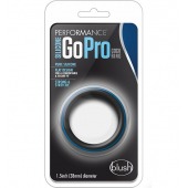 Черно-синее эрекционное кольцо Silicone Go Pro Cock Ring - Blush Novelties - в Костроме купить с доставкой