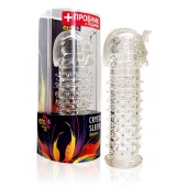Закрытая прозрачная насадка на пенис Crystal Sleeve Faraon - 13,5 см. - Erowoman-Eroman - в Костроме купить с доставкой