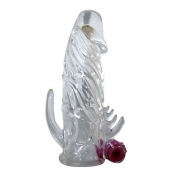 Закрытая прозрачная вибронасадка на пенис Crystal Sleeve Vibe - Erowoman-Eroman - в Костроме купить с доставкой