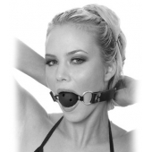 Черный кляп с дырочками Breathable Ball Gag - Pipedream - купить с доставкой в Костроме