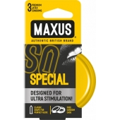 Презервативы с точками и рёбрами в железном кейсе MAXUS Special - 3 шт. - Maxus - купить с доставкой в Костроме