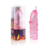 Закрытая рельефная насадка Crystal sleeve snakes в виде змеи с усиками - 14 см. - Erowoman-Eroman - в Костроме купить с доставкой