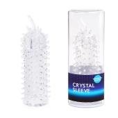 Закрытая рельефная насадка Crystal sleeve с усиками - 12 см. - Erowoman-Eroman - в Костроме купить с доставкой