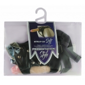 Черный пояс-трусики с двумя насадками Soft-Dolli - 16,5 и 10,5 см. - LOVETOY (А-Полимер) - купить с доставкой в Костроме