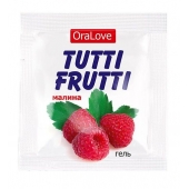 Пробник гель-смазки Tutti-frutti с малиновым вкусом - 4 гр. - Биоритм - купить с доставкой в Костроме