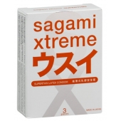 Ультратонкие презервативы Sagami Xtreme SUPERTHIN - 3 шт. - Sagami - купить с доставкой в Костроме