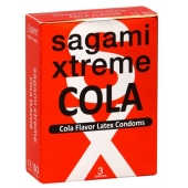 Ароматизированные презервативы Sagami Xtreme COLA - 3 шт. - Sagami - купить с доставкой в Костроме