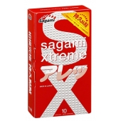 Утолщенные презервативы Sagami Xtreme Feel Long с точками - 10 шт. - Sagami - купить с доставкой в Костроме