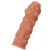 Телесная реалистичная насадка KOKOS Extreme Sleeve 11 с дополнительной стимуляцией - 12,7 см. - KOKOS - в Костроме купить с доставкой
