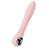 Розовый силиконовый вибратор с электростимуляцией GALVANI VIBE - 21 см. - ToyFa - купить с доставкой в Костроме
