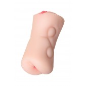 Телесный двусторонний мастурбатор Rich Fruit - вагина и анус - ToyFa - в Костроме купить с доставкой