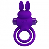 Фиолетовое эрекционное кольцо с вибростимуляцией клитора Vibrant Penis Ring III - Baile - в Костроме купить с доставкой