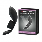 Черное кольцо на пенис с вибрацией Vibration Penis Sleeve - Baile - в Костроме купить с доставкой