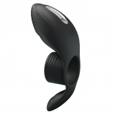 Черное кольцо на пенис с вибрацией Vibration Penis Sleeve - Baile - в Костроме купить с доставкой