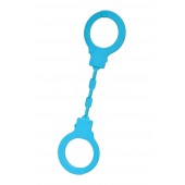 Голубые силиконовые наручники A-Toys без ключа - A-toys - купить с доставкой в Костроме