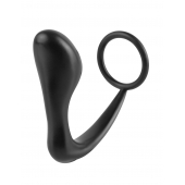 Эрекционное кольцо с анальной пробкой Ass-Gasm Cockring Plug - Pipedream - в Костроме купить с доставкой