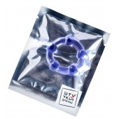 Фиолетовое эрекционное кольцо на пенис с бусинами - Штучки-дрючки - в Костроме купить с доставкой