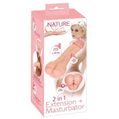 Телесная насадка-мастурбатор 2-in-1 Extension Masturbator - 21 см. - Orion - в Костроме купить с доставкой