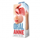 Телесный мастурбатор-ротик с язычком Oral Anne - Blush Novelties - в Костроме купить с доставкой