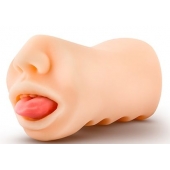 Телесный мастурбатор-ротик с язычком Oral Anne - Blush Novelties - в Костроме купить с доставкой