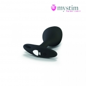 Черная пробка Mystim Rocking Vibe S с возможностью подключения к электростимулятору - 9,7 см. - MyStim - купить с доставкой в Костроме