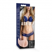 Телесный мастурбатор-вагина с вибропулей Ashley - Blush Novelties - в Костроме купить с доставкой