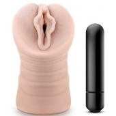 Телесный мастурбатор-вагина с вибропулей Ashley - Blush Novelties - в Костроме купить с доставкой