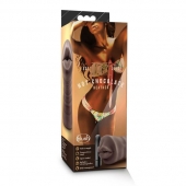 Коричневый мастурбатор-ротик Heather - Blush Novelties - в Костроме купить с доставкой