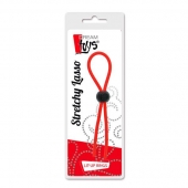 Красное эрекционное лассо с одной бусиной-утяжкой STRETCHY THIN LASSO - Dream Toys - в Костроме купить с доставкой
