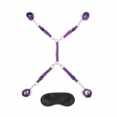 Фиолетовый набор фиксаций на кровати Classic Bedspreader - Lux Fetish - купить с доставкой в Костроме