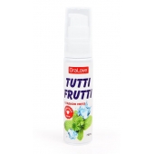 Гель-смазка Tutti-frutti со вкусом сладкой мяты - 30 гр. - Биоритм - купить с доставкой в Костроме