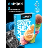 Презервативы для орального секса DOMINO Sweet Sex с ароматом мороженого - 3 шт. - Domino - купить с доставкой в Костроме