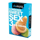 Презервативы для орального секса DOMINO Sweet Sex с ароматом мороженого - 3 шт. - Domino - купить с доставкой в Костроме