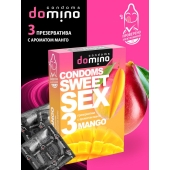 Презервативы для орального секса DOMINO Sweet Sex с ароматом манго - 3 шт. - Domino - купить с доставкой в Костроме