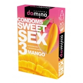 Презервативы для орального секса DOMINO Sweet Sex с ароматом манго - 3 шт. - Domino - купить с доставкой в Костроме