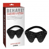 Черная маска на глаза Behave - Chisa - купить с доставкой в Костроме