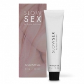 Лубрикант на водной основе Slow Sex Anal Play Gel - 30 мл. - Bijoux Indiscrets - купить с доставкой в Костроме