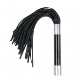 Черная плеть Easytoys Flogger With Metal Grip - 38 см. - Easy toys - купить с доставкой в Костроме