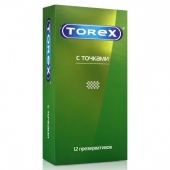Текстурированные презервативы Torex  С точками  - 12 шт. - Torex - купить с доставкой в Костроме