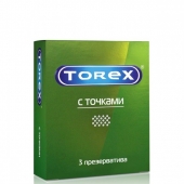 Текстурированные презервативы Torex  С точками  - 3 шт. - Torex - купить с доставкой в Костроме