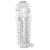 Закрытая прозрачная насадка на пенис с шипиками Nubby Sleeve - 14,5 см. - Chisa - в Костроме купить с доставкой