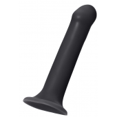 Черный фаллос на присоске Silicone Bendable Dildo XL - 20 см. - Strap-on-me - купить с доставкой в Костроме