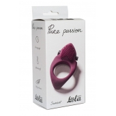 Бордовое эрекционное виброкольцо Pure Passion Sunset - Lola Games - в Костроме купить с доставкой