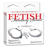 Металлические наручники Beginner s Metal Cuffs - Pipedream - купить с доставкой в Костроме