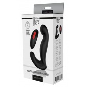 Черный вибромассажер простаты SWIRLING P-PLEASER - Dream Toys - в Костроме купить с доставкой