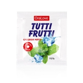 Пробник гель-смазки Tutti-frutti со вкусом мяты - 4 гр. - Биоритм - купить с доставкой в Костроме