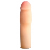 Телесная насадка-удлинитель на пенис PERFORMANCE 1.5INCH COCK XTENDER - 16 см. - Blush Novelties - в Костроме купить с доставкой