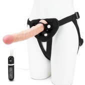Регулируемые трусики с вибрирующей насадкой - 21 см. - Lux Fetish - купить с доставкой в Костроме